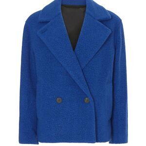 Harris Wharf London Women's Blue Cropped Outdoor Jacket Size 38 (S)